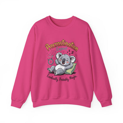 Procrastination Expert Womens Sweatshirt, Funny Crewneck, Cozy Gift for Students, Lazy Day Apparel, Womens Sweatshirt for Relaxation