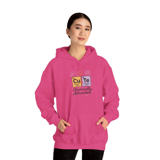 Cute Chemistry Hoodie for Women, CuTe Periodic Table Sweatshirt, Chemically Attractive Science Gift for Her, Great for Birthdays & Holidays