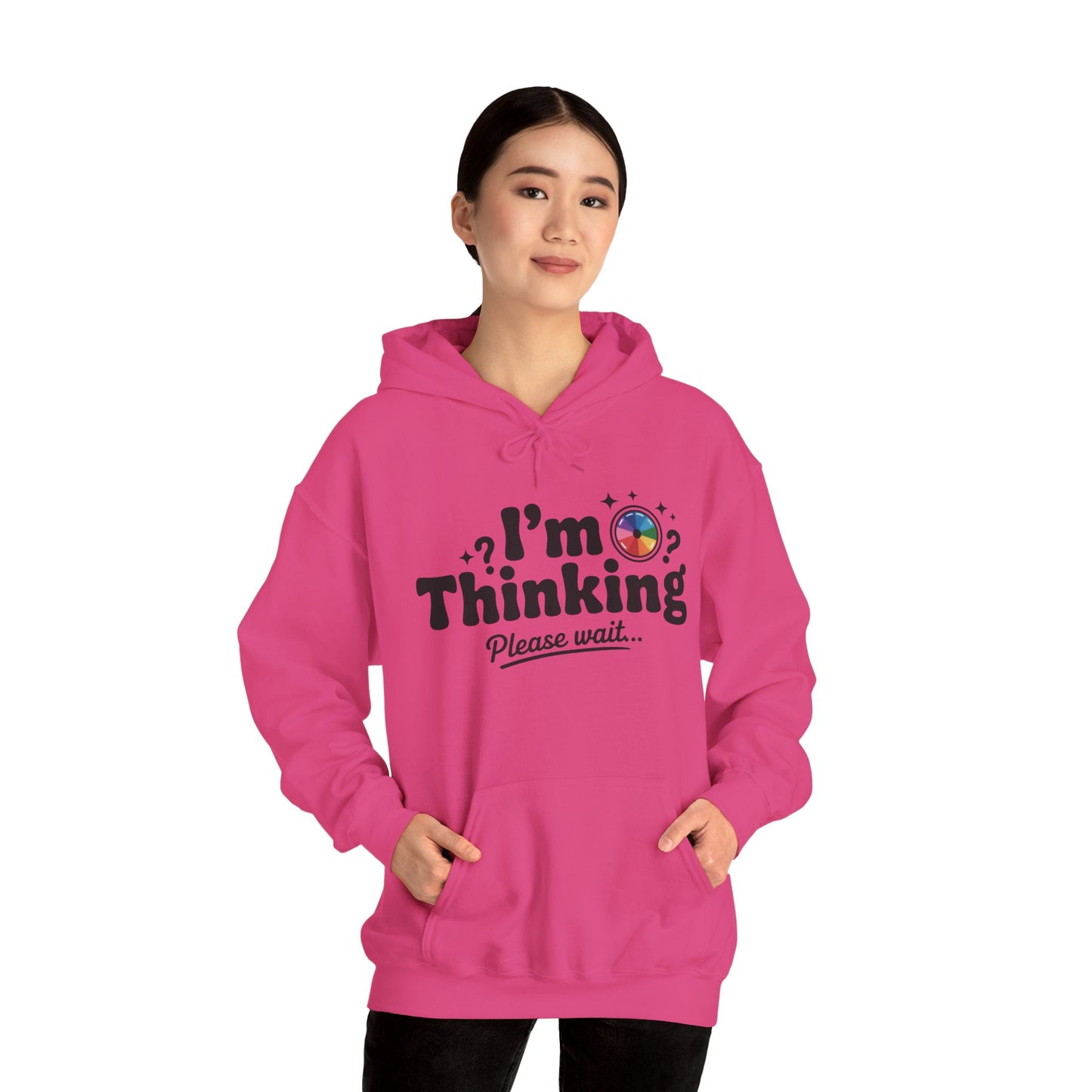 Playful Thinking Womens Hooded Sweatshirt, Womens Hoodie, Brainstorming Buddy, Thoughtful Gift, Cute Geeky Gift for Introverts, Programmers