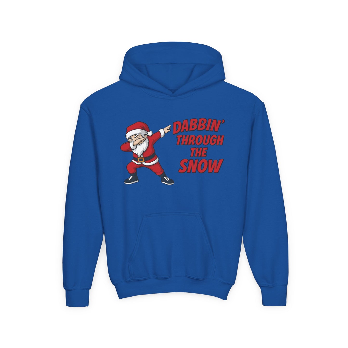 Dabbin Santa Youth Christmas Hoodie, Funny Holiday Sweatshirt for Boys