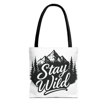 Stay Wild Tote Bag | Eco-friendly Shopping Bag, Adventure Tote, Outdoor Enthusiast Gift, Stylish Carryall, Perfect for Summer Adventures