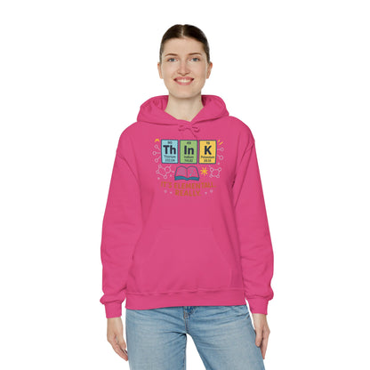 Think Hoodie for Women, Funny Chemistry Hoodie, Element of Humor Science Sweatshirt, Nerdy Gift for Her, Gift for Students, Science Lovers