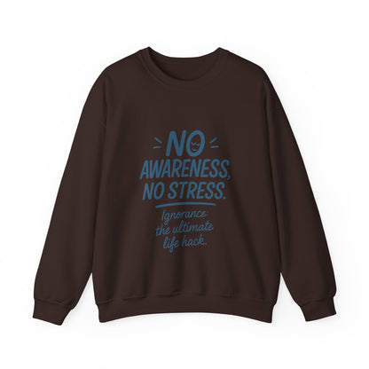 Funny Mens Mindful Crewneck Sweatshirt, Cozy Sweatshirt, Awareness Sweatshirt, Casual Style Gift, Perfect for Self-Care Days