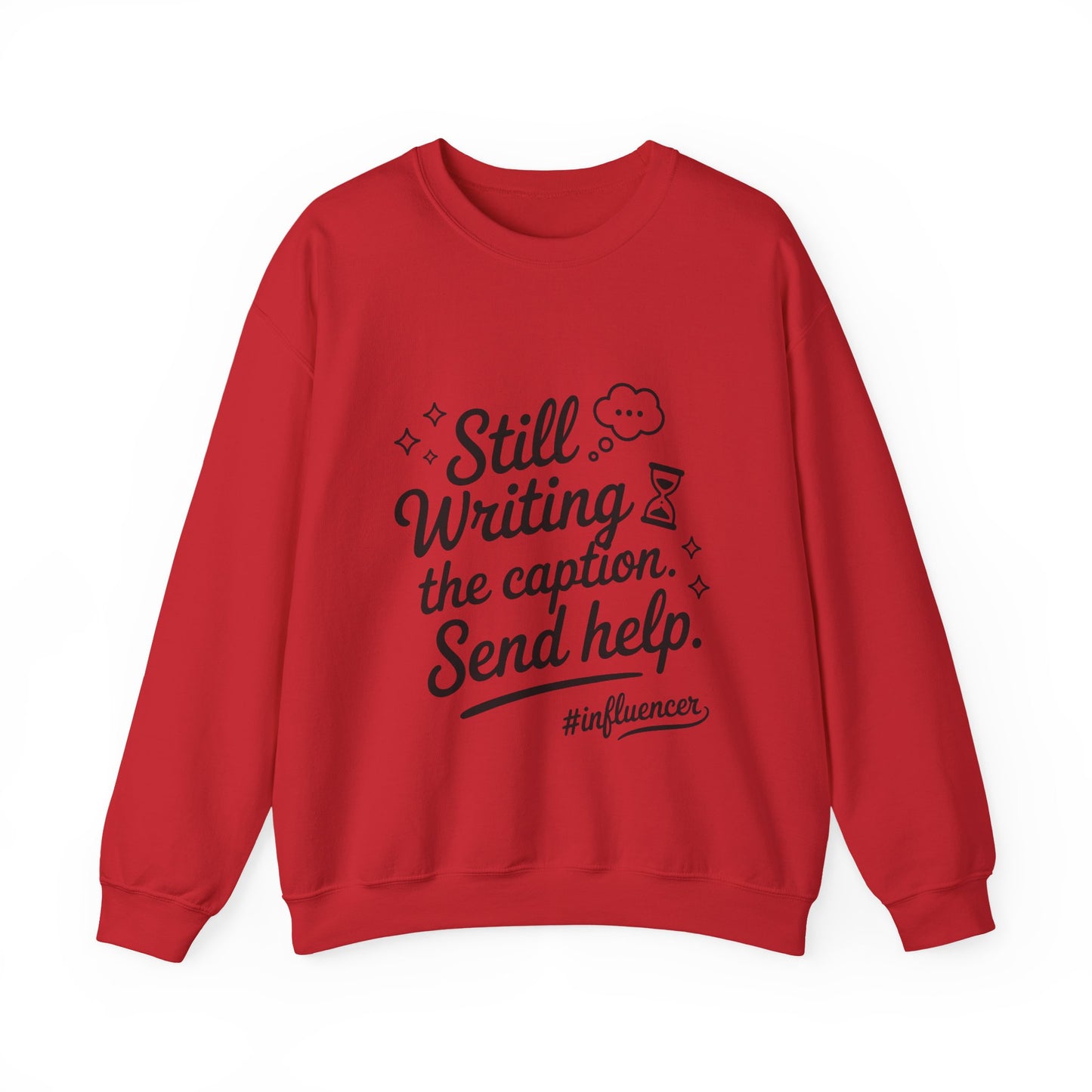 Funny Influencer Womens Sweatshirt, Cozy Oversized Crewneck, Social Media Humor Gift, Influencer Sweatshirt for Writers, social media gift