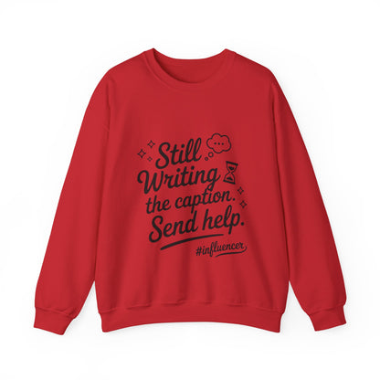 Funny Influencer Womens Sweatshirt, Cozy Oversized Crewneck, Social Media Humor Gift, Influencer Sweatshirt for Writers, social media gift