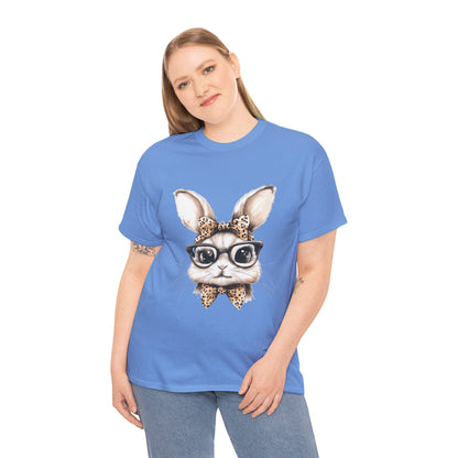 Cool Bunny Sunglasses Tee, Cute Rabbit Shirt, Animal Lover Gift, Spring Fashion, Unisex Graphic T-Shirt