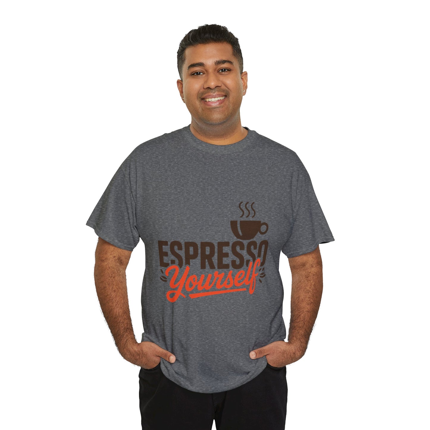 Espresso Yourself Mens T-Shirt, Funny Coffee Graphic Tee, Coffee Tee, Coffee Humor