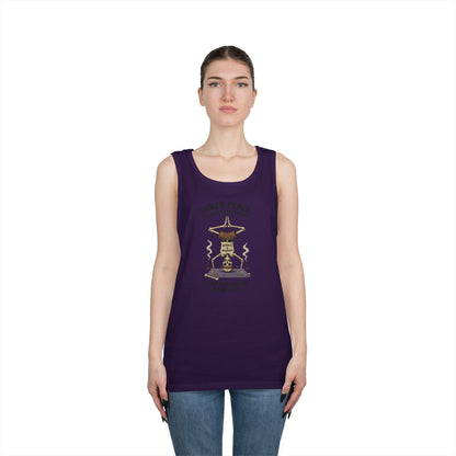Inner Peace Skeleton Yoga Unisex Tank Top, Dark Humor Meditation Tee, Gift for Mindfulness Lovers, Yoga Shirt, Peaceful Vibes