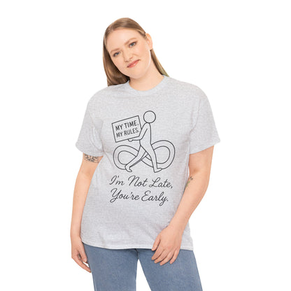 My Time My Rules Women's Heavy Cotton Tee, Funny T-Shirt, Casual Wear, women empowerment tee, confident woman shirt, self love t shirt