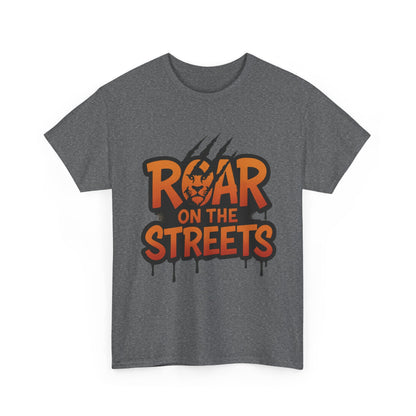 Roar on the Streets Lion Graphic Mens Urban T-Shirt, Lion Shirt