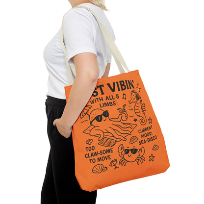 Fun Sea-Themed Tote Bag, Beach Accessories, Summer Vibes, Gift for Ocean Lovers, Reusable Shopping Bag, Cute Beach Tote