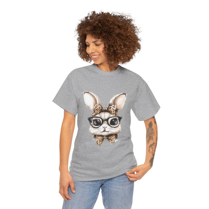 Cool Bunny Sunglasses Tee, Cute Rabbit Shirt, Animal Lover Gift, Spring Fashion, Unisex Graphic T-Shirt