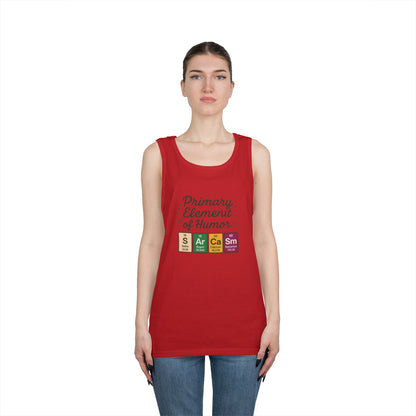 Sarcasm Tank Top for Men, Funny Chemistry Shirt, Science Humor Sleeveless Tee, Nerdy Summer Gym Shirt for Him, Chemistry Elements