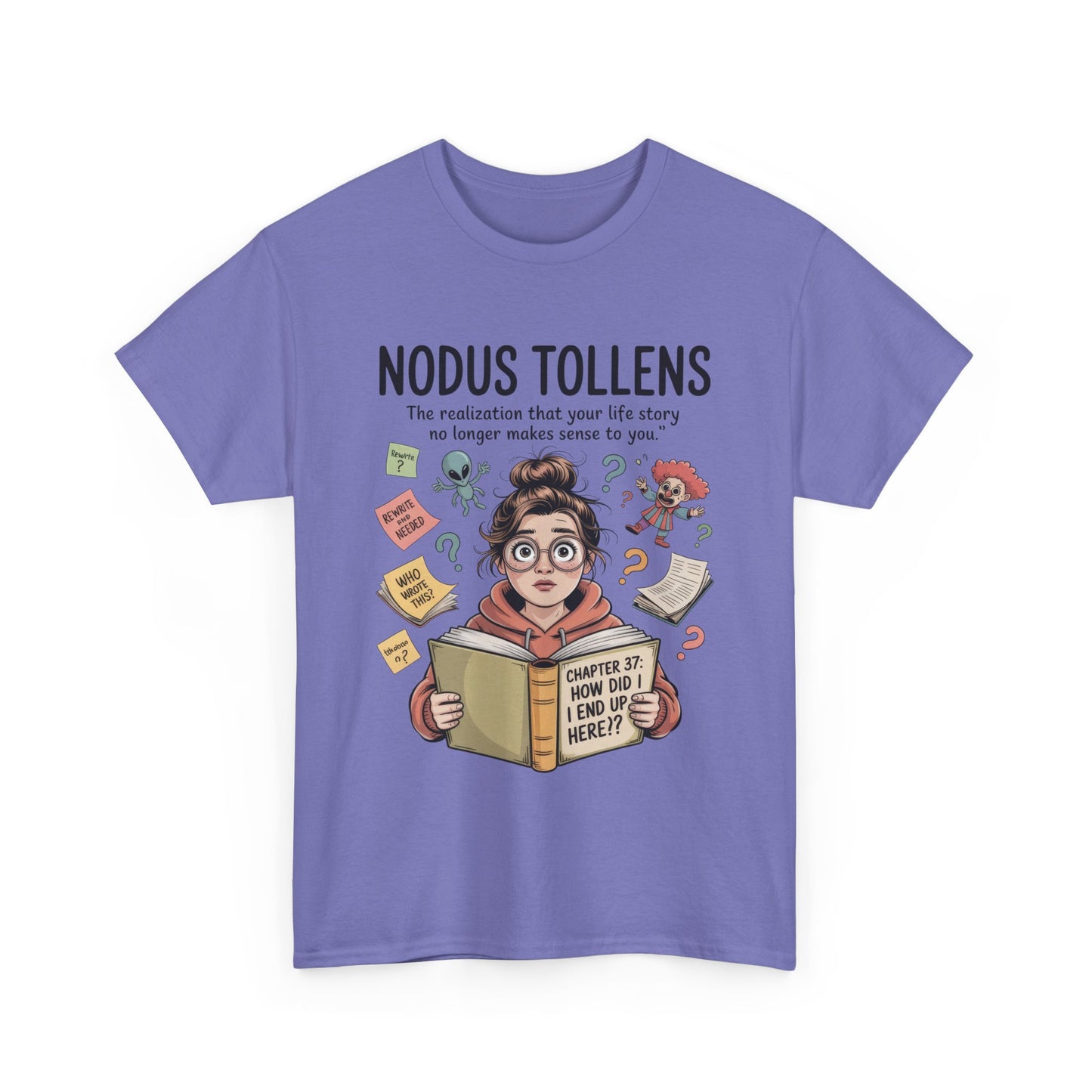 Nodus Tollens Tee, Women's Heavy Cotton Shirt, Latin Words, Moods & Modes, Self-Awareness, Personal Development