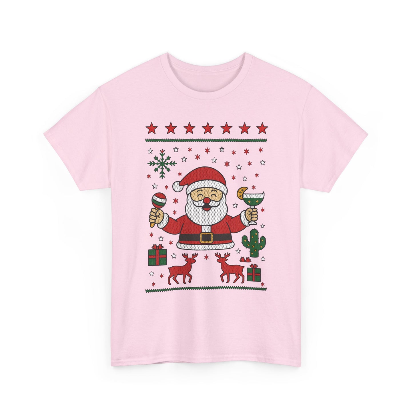 Women's Funny Santa Christmas Shirt, Festive Holiday Party Tee