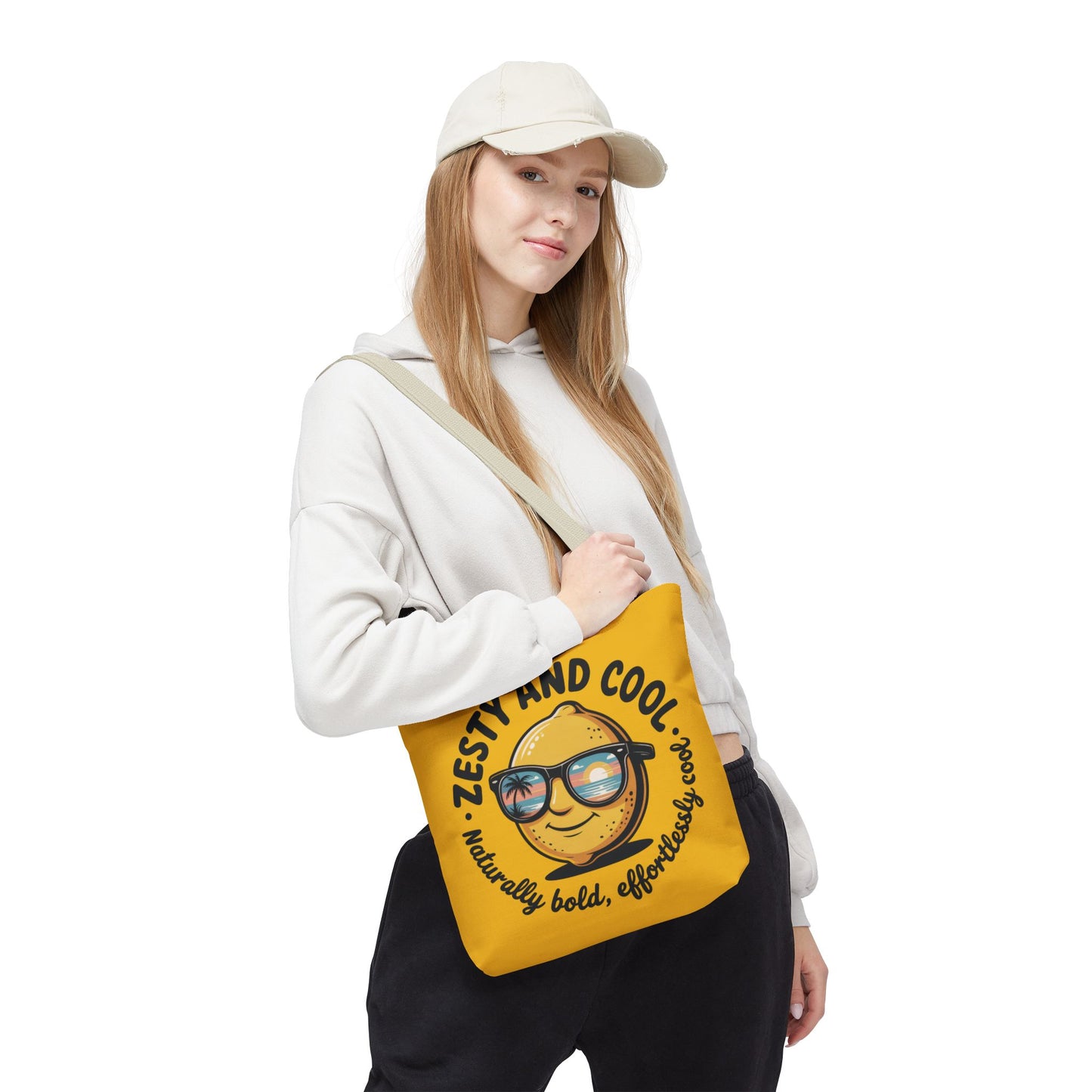 Zesty Lemon Tote Bag - Fun & Bold Carry-All for Everyday Use, Summer, Beach Days, Gifts, Eco-Friendly Shopping, Large Tote Bag
