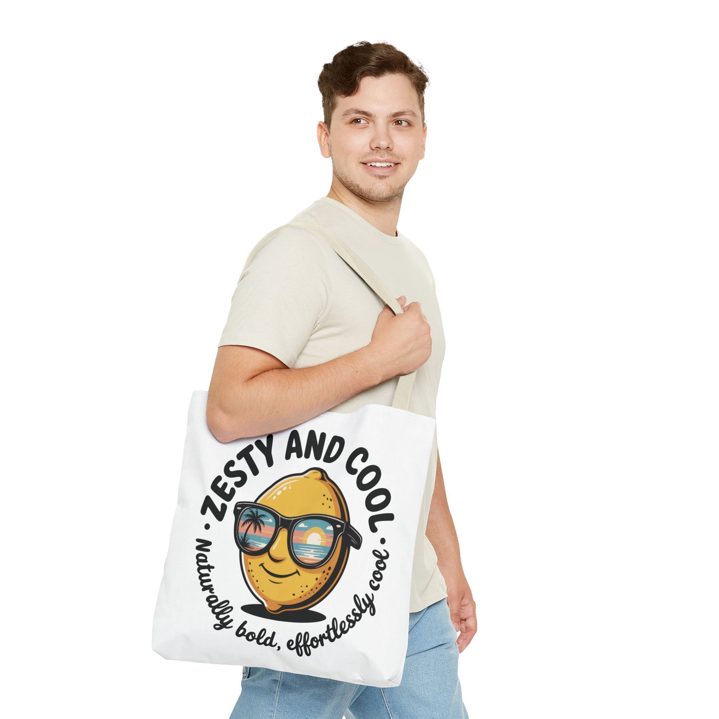 Zesty Lemon Tote Bag - Fun & Bold Carry-All for Everyday Use, Summer, Beach Days, Gifts, Eco-Friendly Shopping, Large Tote Bag