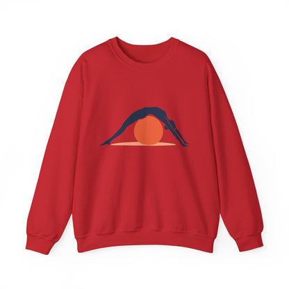 Womens Heavy Blend™ Crewneck Sweatshirt, Womens Pilates Sweatshirt, Yoga Fitness Graphic Pullover, Cute Workout Top