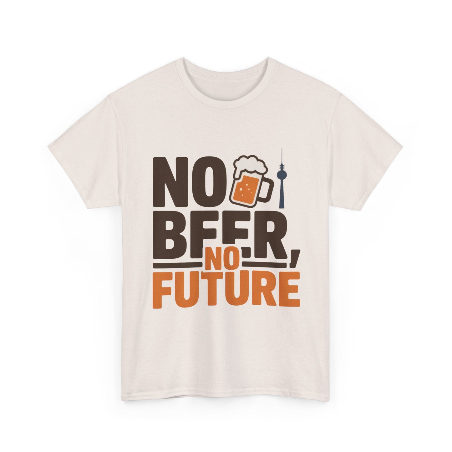 No Beer No Future Funny Beer Graphic Mens T-Shirt, Beer Tee, Beer Lover Tee
