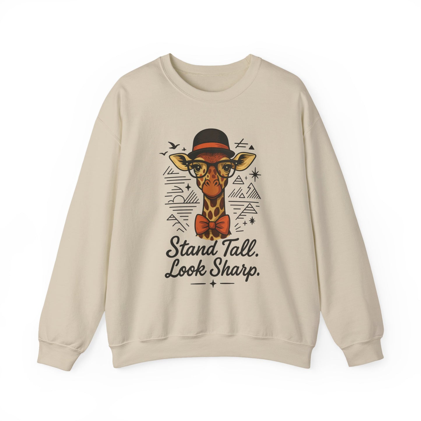 Stylish Giraffe Sweatshirt - Stand Tall, Look Sharp, Unisex Sweater for Animal Lovers, Cozy Gift, Fun Fashion for All Seasons
