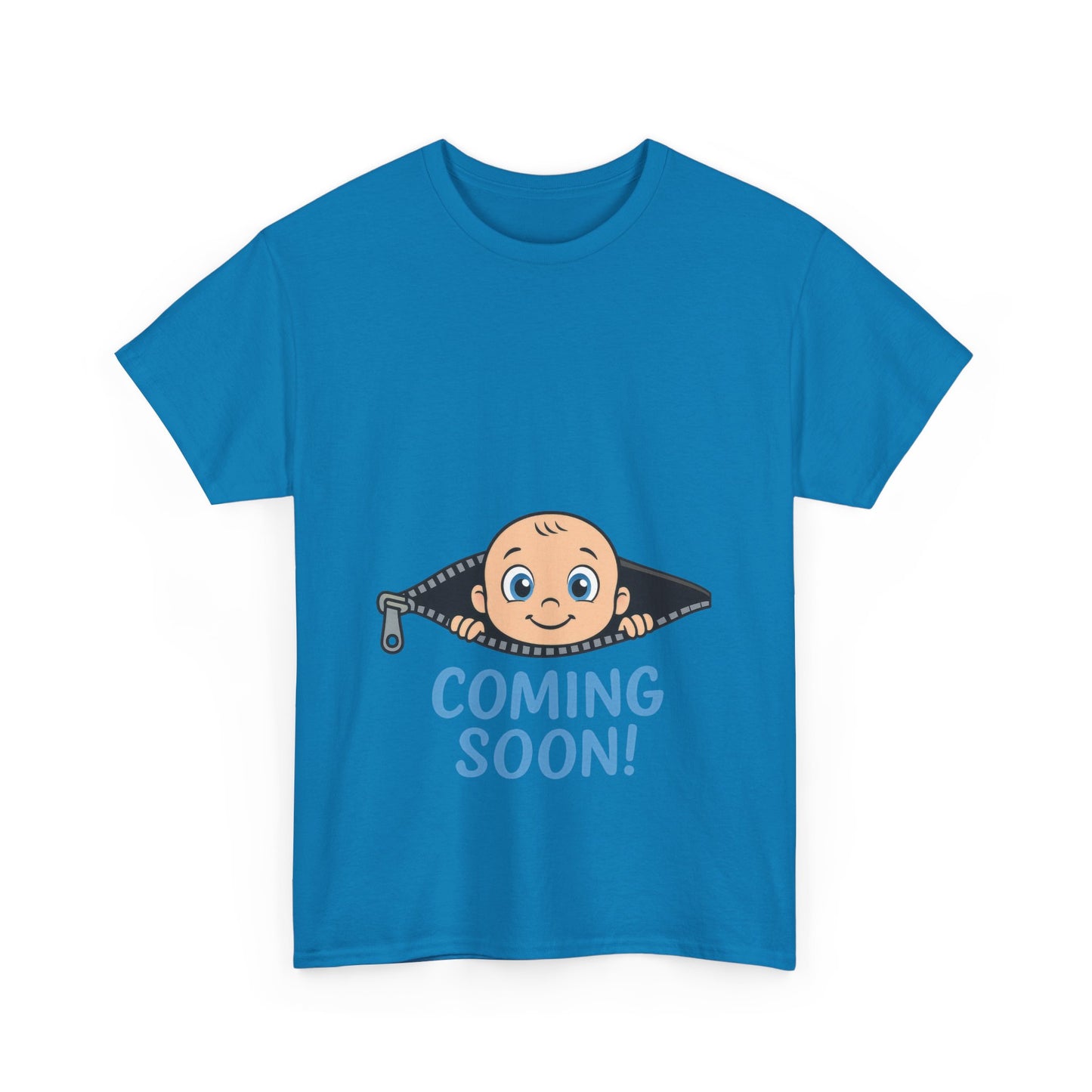 Coming Soon Maternity T-Shirt, Cute Baby Boy Pregnancy Announcement Shirt, Funny Expecting Mom Gift, Gender Reveal Tee, Baby Shower Top
