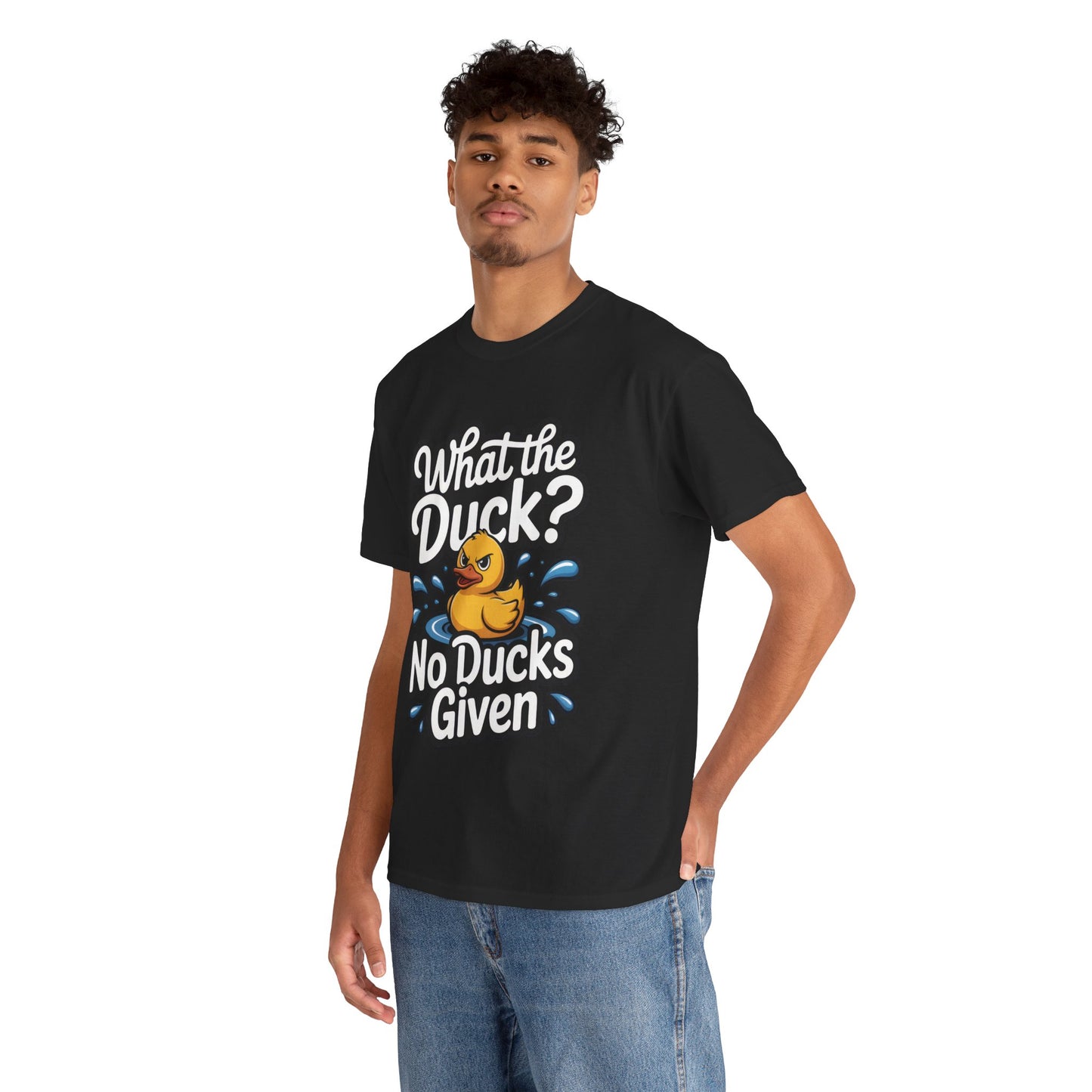 Funny Duck Shirt - No Ducks Given Tee - What The Duck Mens T-Shirt - Sarcastic Rubber Duck Graphic - Humor Gift For Him