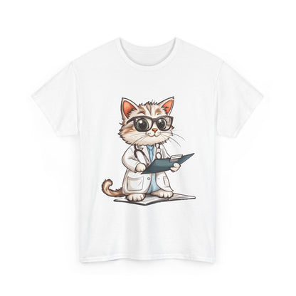 Funny Doctor Cat T-Shirt, Unisex “The Pawscription is Ready” Tee, Cute Veterinary Gift, Medical Student Shirt, Animal Doctor Graphic Tee