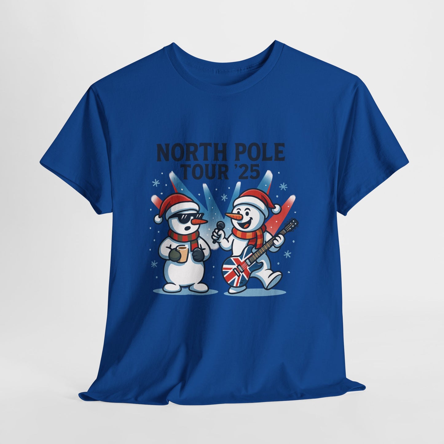 North Pole Tour 25 Women's Christmas T-Shirt, Funny Holiday Music Tee