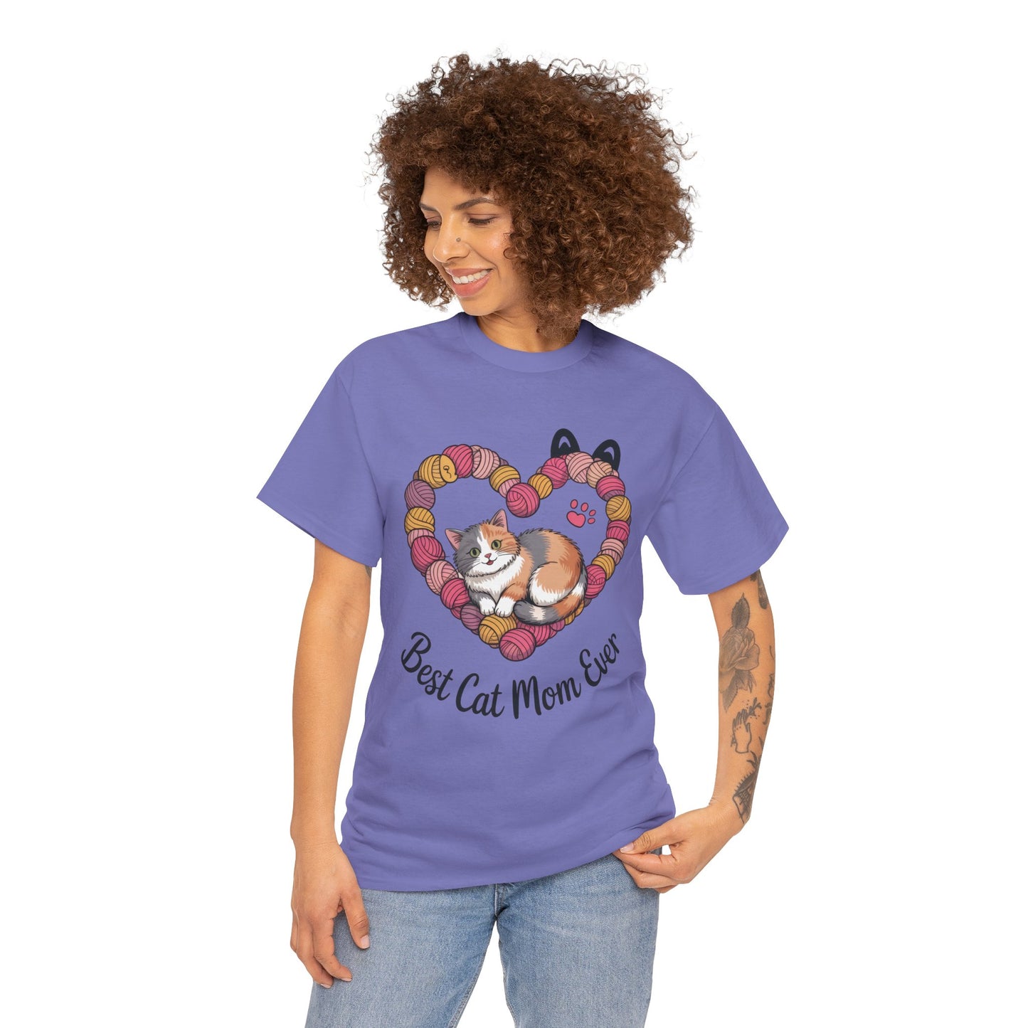 Best Cat Mom Ever T-Shirt, Cat Lover Gift, Pet Mom Shirt, Funny Animal Apparel, Cute Gift for Cat Moms, Gift for Cat Lovers, Kitty Mom Shirt