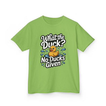 Funny Teen Duck Shirt, Kids Humor Tee, What The Duck Meme Tee, No Ducks Given Youth Tee, Sarcastic Rubber Duck Shirt, Cool Gift For Teens