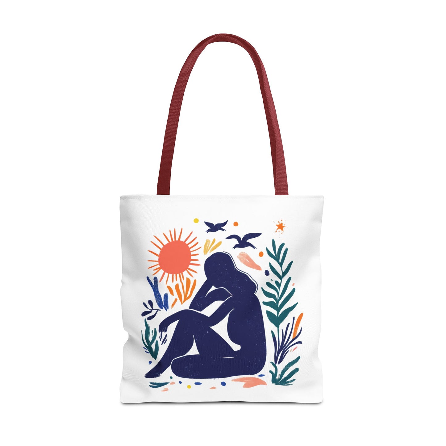 Boho Art Tote Bag, Versatile Eco-Friendly Carryall, Gift for Her, Summer Outing, Beach Bag, Reusable Shopping Tote