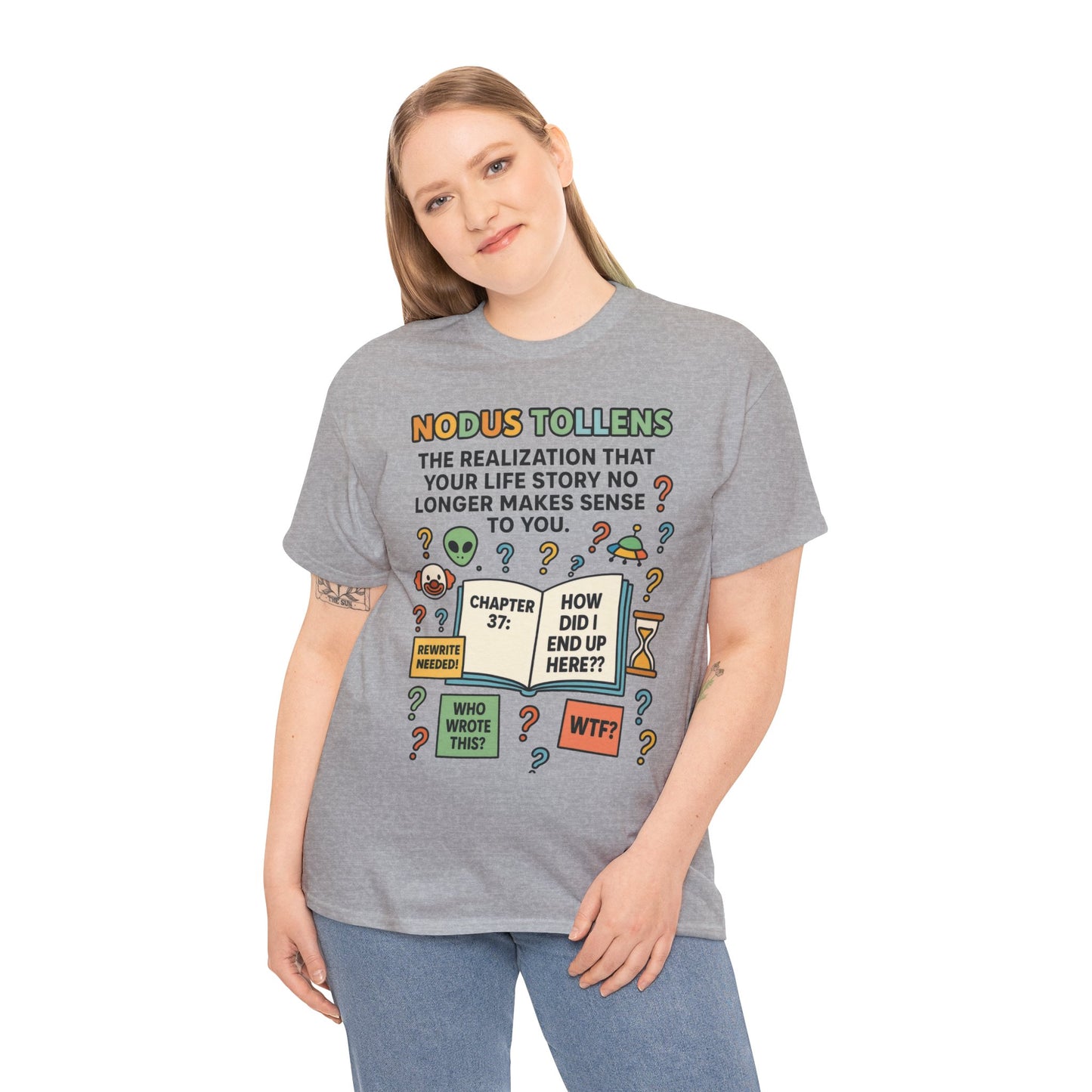 Nodus Tollens Women's Tee, Latin Words, Moods & Modes, Self-Awareness, Personal Development, Funny Existential Graphic Tee, Book Lover Gift