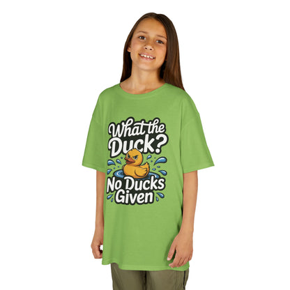 Funny Teen Duck Shirt, Kids Humor Tee, What The Duck Meme Tee, No Ducks Given Youth Tee, Sarcastic Rubber Duck Shirt, Cool Gift For Teens