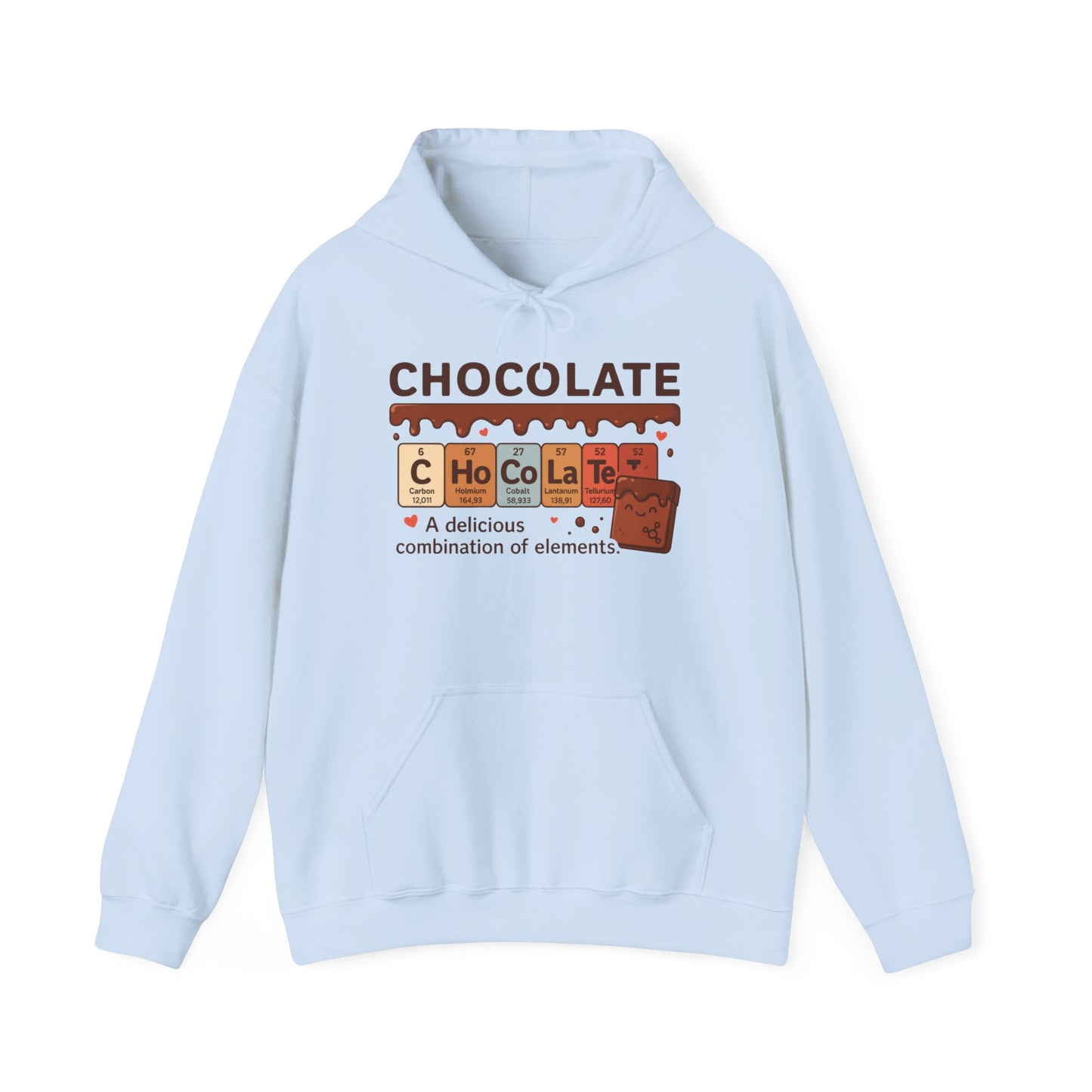 Chocolate Lover's Comfort Hoodie, Perfect Gift for Chemistry Lovers, Casual Wear, Sweet Treats Enthusiasts, Birthdays, Chemistry Students