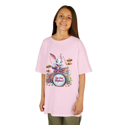 Easter Bunny Drummers Tee | Kids Cotton T-Shirt, Fun Easter Gift, Spring Celebration Shirt, Playful Kids Apparel, Drum Shirt