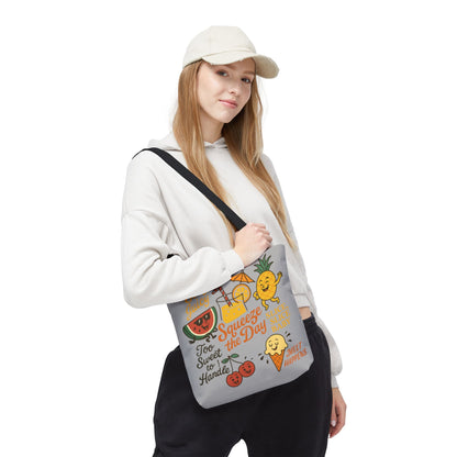Juicy Summer Tote Bag, Fun Beach Carryall, Perfect for Grocery Shopping, Reusable Market Tote, Cute Gift for Fruit Lovers, Large Tote Bag