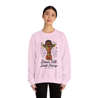 Stylish Giraffe Sweatshirt - Stand Tall, Look Sharp, Unisex Sweater for Animal Lovers, Cozy Gift, Fun Fashion for All Seasons