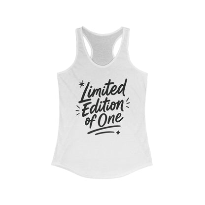 Limited Edition Women's Racerback Tank, Motivational Gym Top, Summer Workout Shirt, Unique Gift for Her, Fashionable Activewear