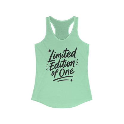 Limited Edition Women's Racerback Tank, Motivational Gym Top, Summer Workout Shirt, Unique Gift for Her, Fashionable Activewear