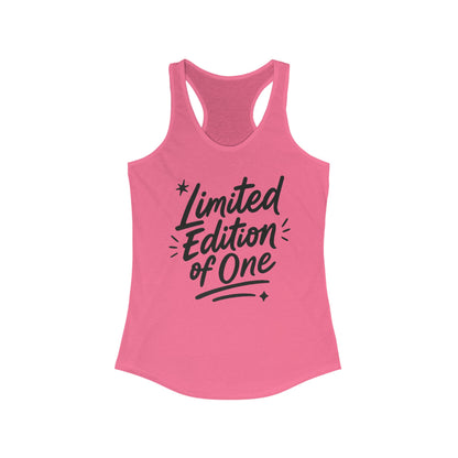 Limited Edition Women's Racerback Tank, Motivational Gym Top, Summer Workout Shirt, Unique Gift for Her, Fashionable Activewear