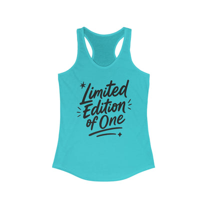 Limited Edition Women's Racerback Tank, Motivational Gym Top, Summer Workout Shirt, Unique Gift for Her, Fashionable Activewear