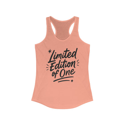 Limited Edition Women's Racerback Tank, Motivational Gym Top, Summer Workout Shirt, Unique Gift for Her, Fashionable Activewear