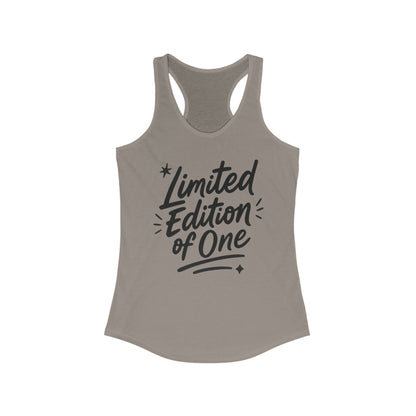 Limited Edition Women's Racerback Tank, Motivational Gym Top, Summer Workout Shirt, Unique Gift for Her, Fashionable Activewear