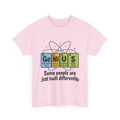Funny Womens Genius T-Shirt, Periodic Table Nerd Shirt, Science Humor Tee, Gift for Nerds, Science Lovers Gift, Genius Science Tee