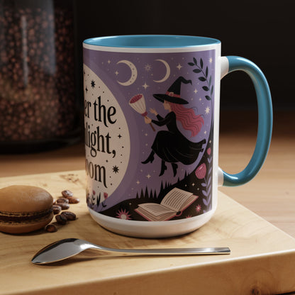 Under the Moonlight I Bloom Mug, Witchy Moon Magic Coffee Cup, Feminine Mystic Gift for Spiritual, Self Growth Lovers, Coffee Mug (11, 15oz)