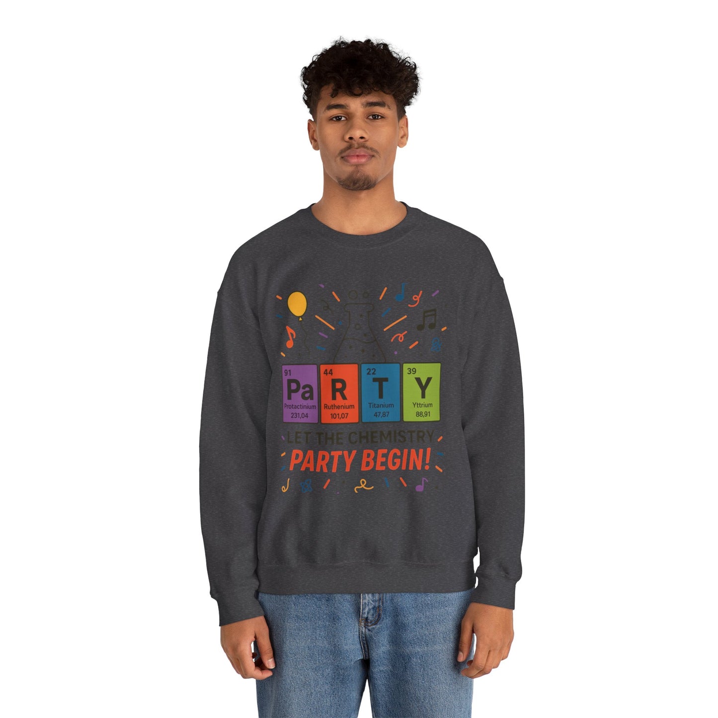 Party Chemistry Crewneck Sweatshirt, Chemistry Sweatshirt, Science Gift, Cute Crew Neck, Birthday Sweatshirt, Unisex Pullover