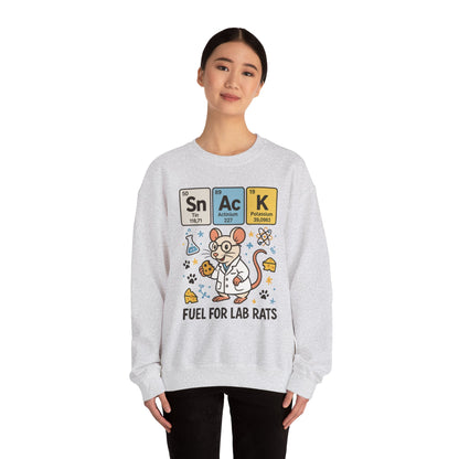 Lab Rat Science Sweatshirt, Science Crewneck, Funny Gift for Teachers, Chemistry Sweatshirt, Cute Lab Rat Design, Perfect for Birthdays