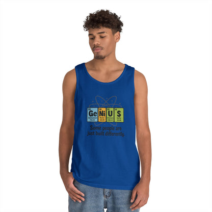 Funny Mens Genius Tank Top, Nerdy Humor Shirt, Periodic Table Shirt, Science Humor Tank, A Funny Gift for Science Lovers, Teachers