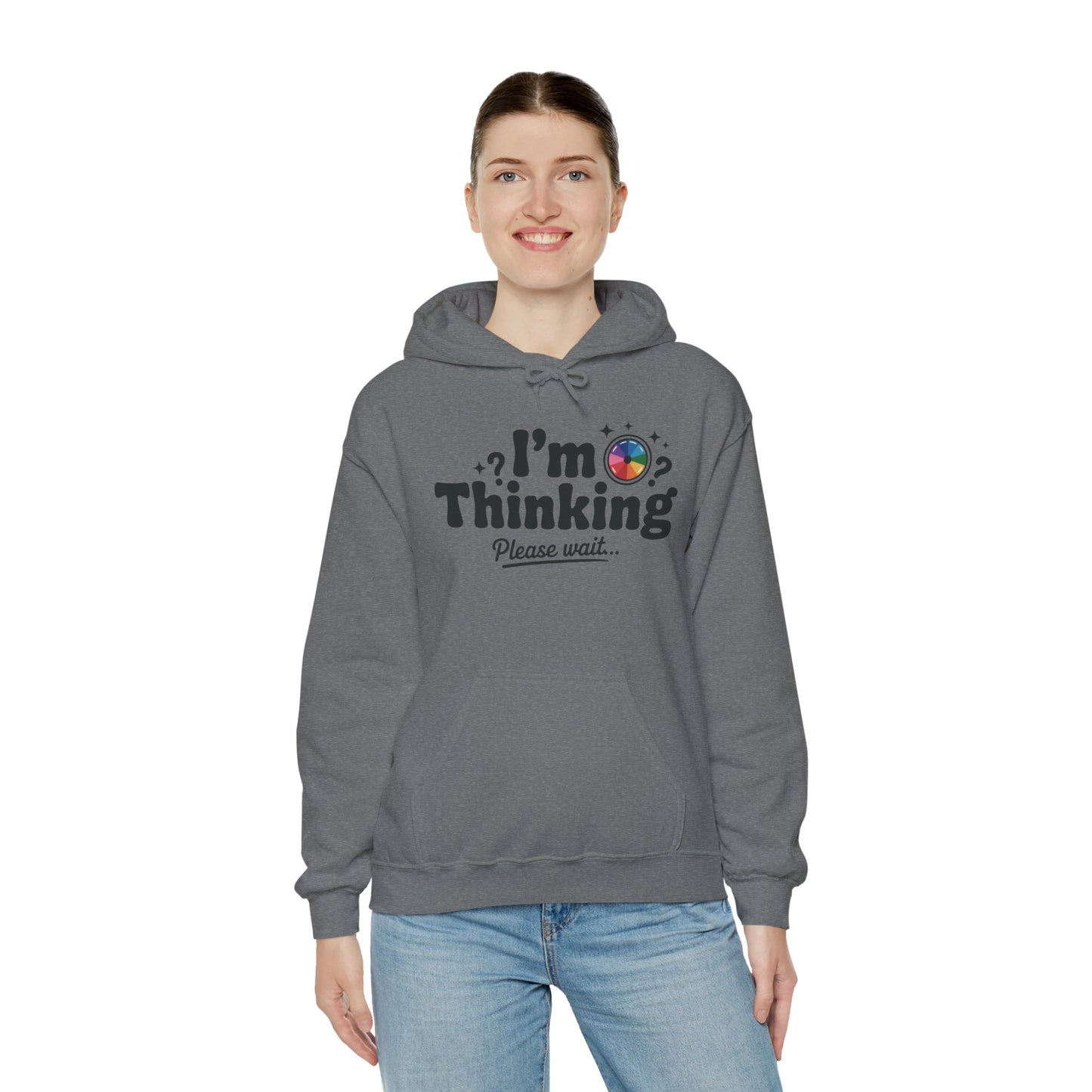 Playful Thinking Womens Hooded Sweatshirt, Womens Hoodie, Brainstorming Buddy, Thoughtful Gift, Cute Geeky Gift for Introverts, Programmers