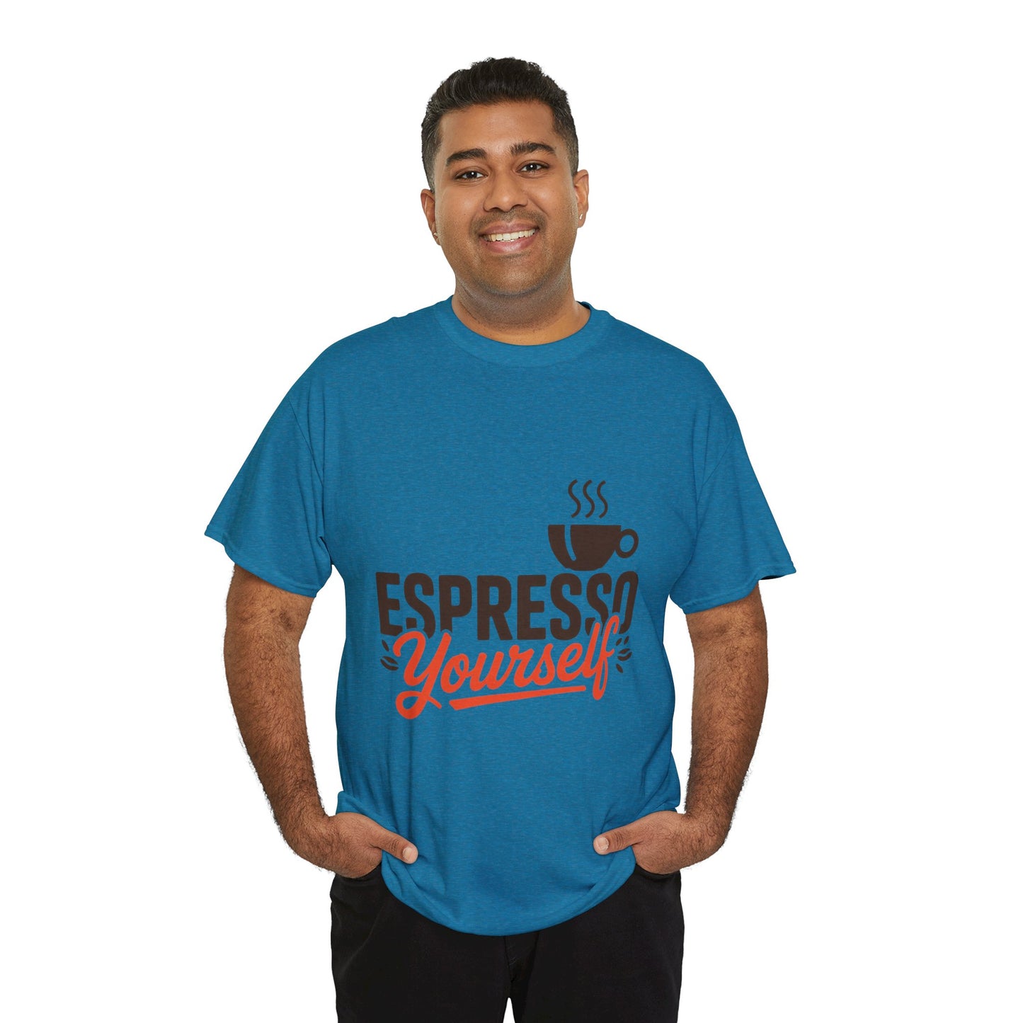 Espresso Yourself Mens T-Shirt, Funny Coffee Graphic Tee, Coffee Tee, Coffee Humor